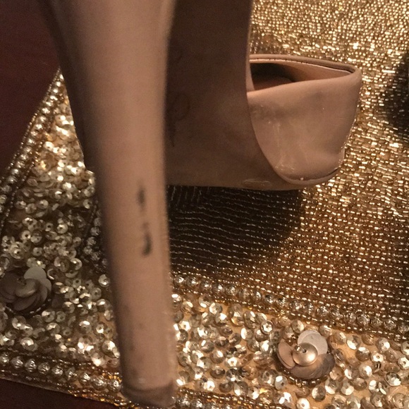 Nude paten leather Jessica Simpson heels - Picture 3 of 7